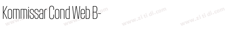 Kommissar Cond Web B字体转换 Kommissar Cond Web B字体转换